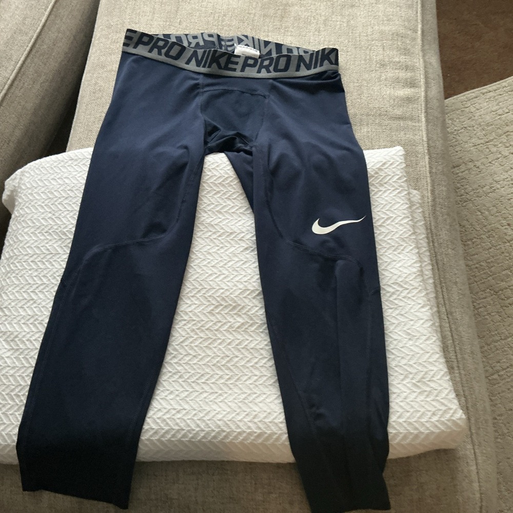 Nike Pro Compression  Dri-fit(sliders)size Large Navy Woman's
